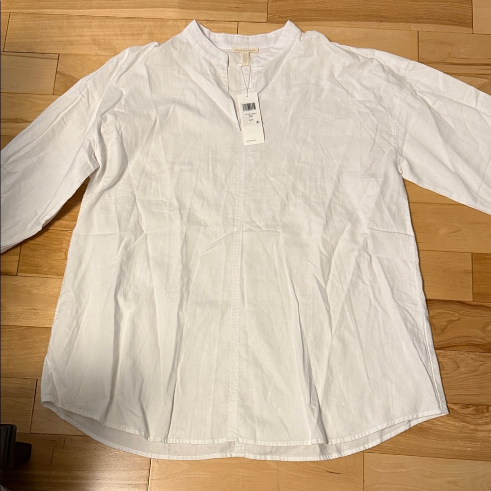 Eileen Fisher Crisp White Blouse